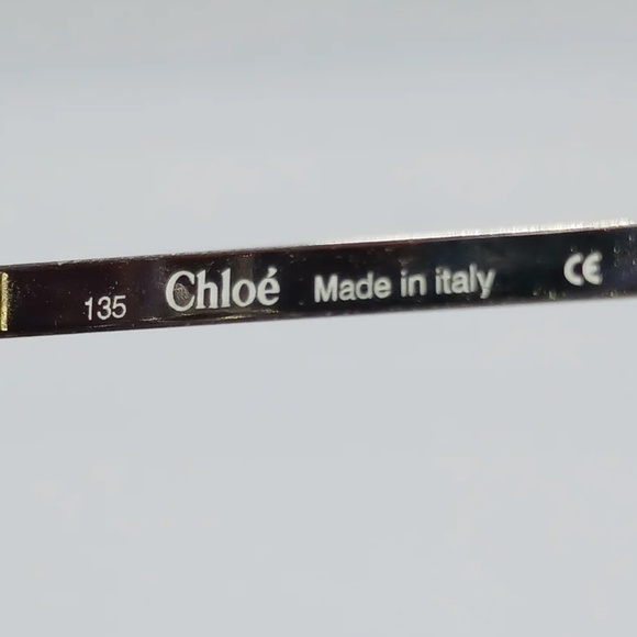 Chloe 45s sunglasses squared half rim with pink double grading lenses